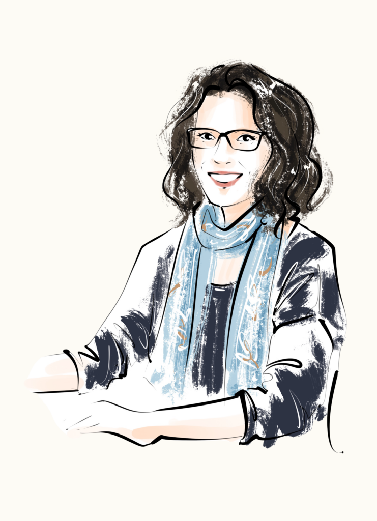 Illustration von Annett Burkhardt, Spezialistin für Finanz- und Lohnbuchhaltung sowie Digitalisierung für Mandanten in der Steuerkanzlei Kerstin Goetz.